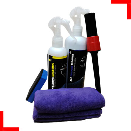 Interior Dressing, All Purpose Cleaner, Coating Applicator Pad, Detailing Brush And Microfiber Towel (Pack Of 5)