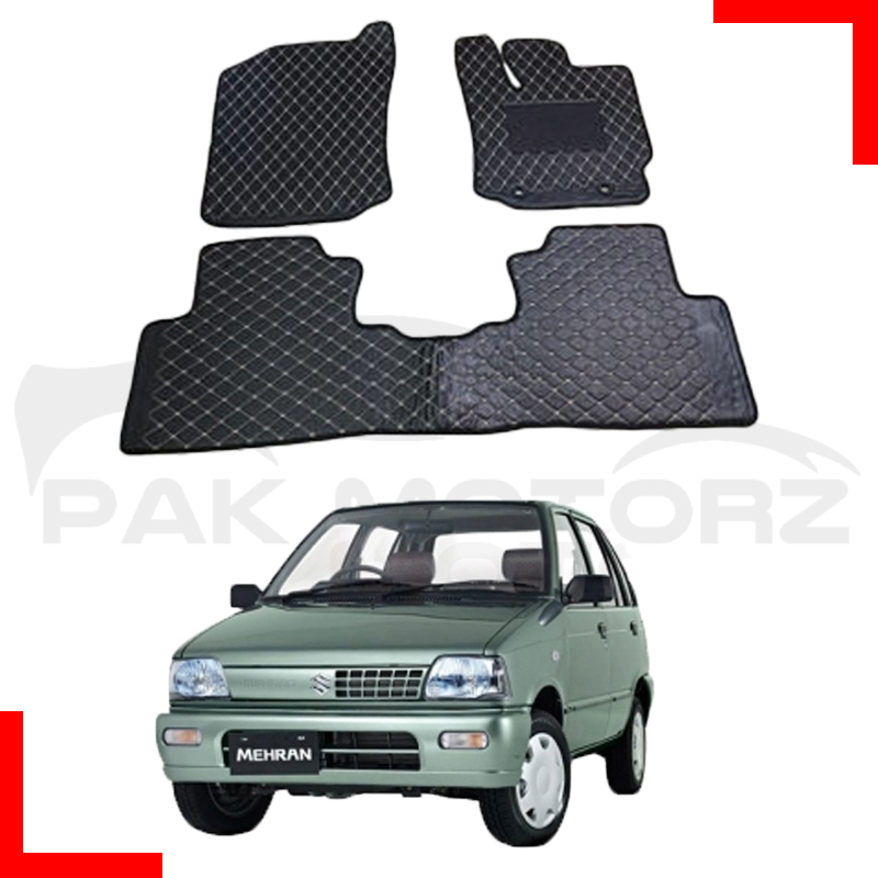 7D Mat Floor For Suzuki Mehran 2012-2019