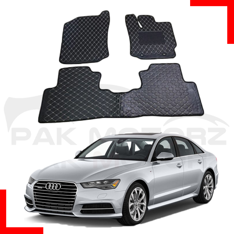Audi A6 2010-2017 7D Floor Mat (Flat Style)