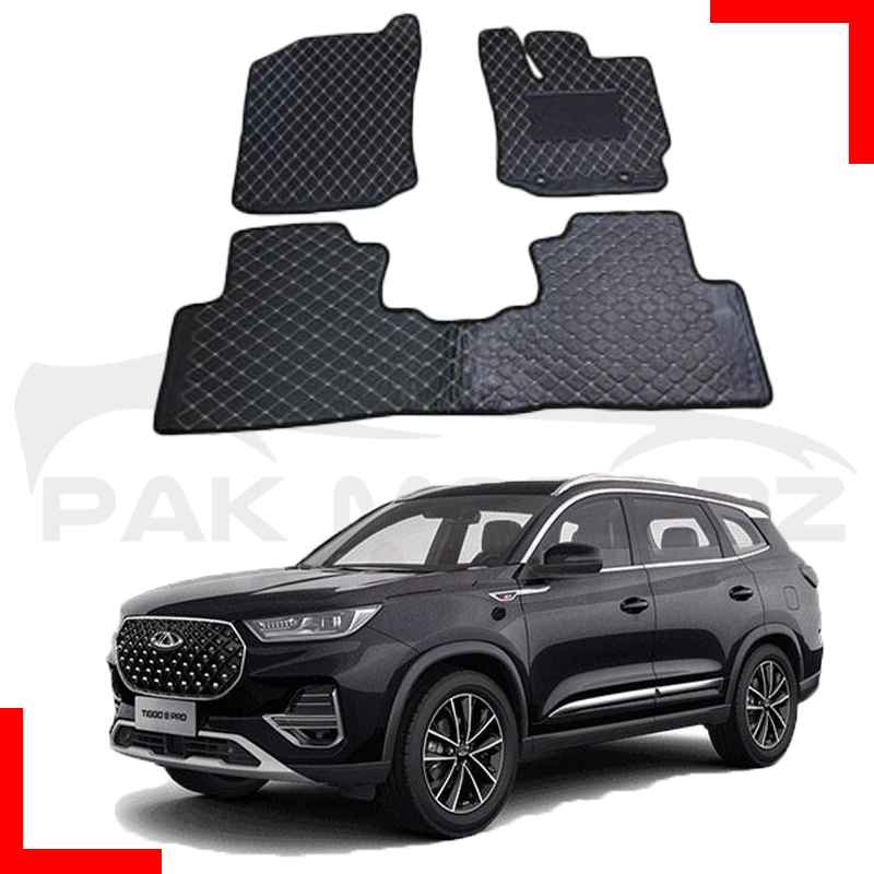 Chery Tiggo 8 Pro 2022-2023 7D Floor Mat (Flat Style)