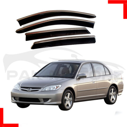 Air Press Sun Visor Chrome Model For Honda Civic 2004-2006
