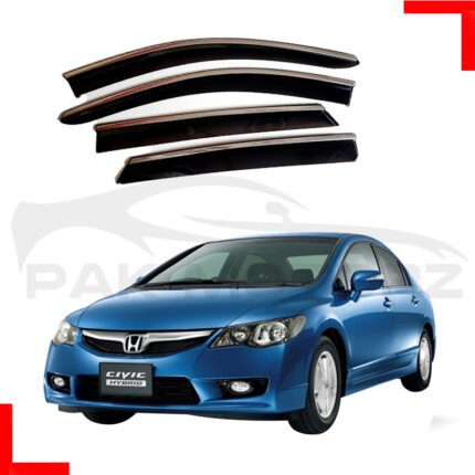 Air Press Sun Visor Chrome Model For Honda Civic 2006-2012